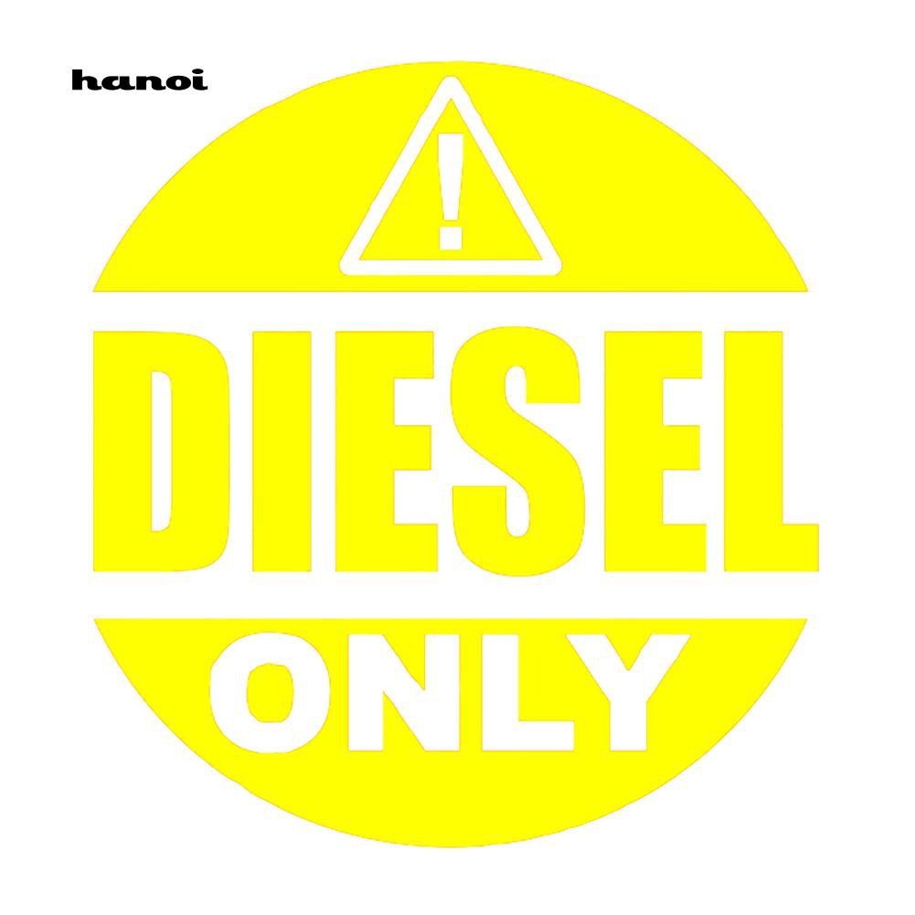 Miếng dán phản quang họa tiết chữ DIESEL ONLY vui nhộn dành cho trang trí xe hơi