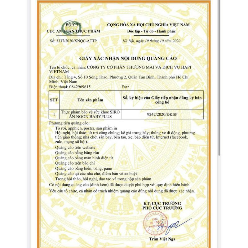 SIRO APOLLO TĂNG CƯỜNG TIÊU HOÁ_GIÚP TRẺ HẾT BIẾNG ĂN