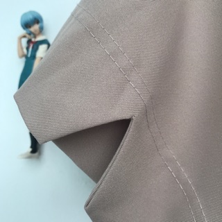 Quần culottes Hàn lưng thun màu beige