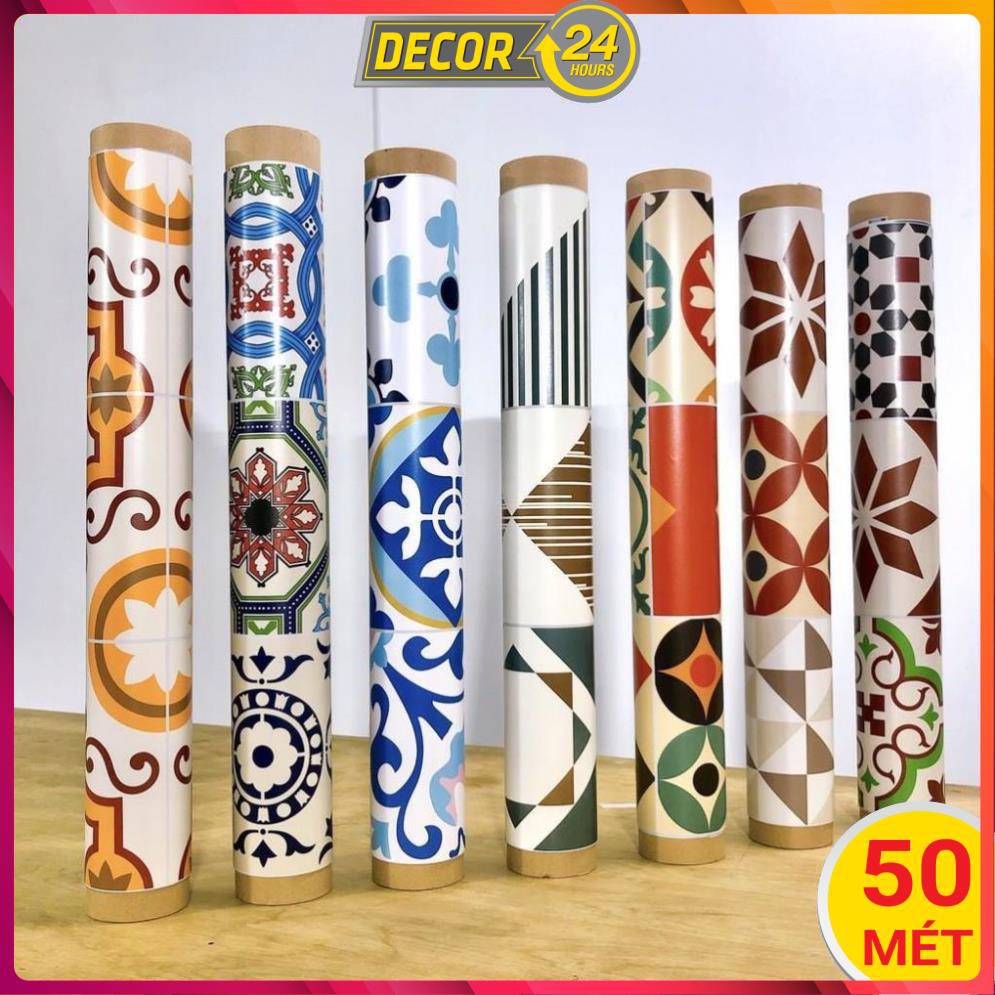 Cuộn 50 mét decal gạch bông đà nẵng DGB-012 - Giá sỉ