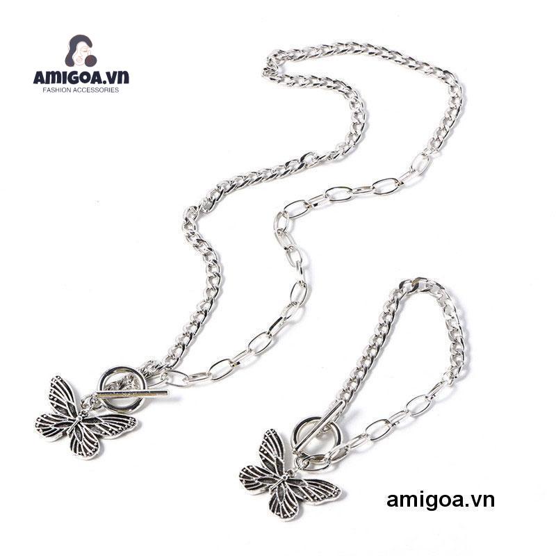 ✨✨Dây chuyền mặt bươm bướm nam nữ móc treo vòng cổ