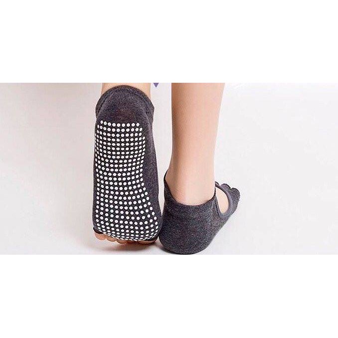 Tất vớ chân tập yoga Topbody hở ngón chống trượt, vải thấm hút mồ hôi TOPBODY - SOCKS01