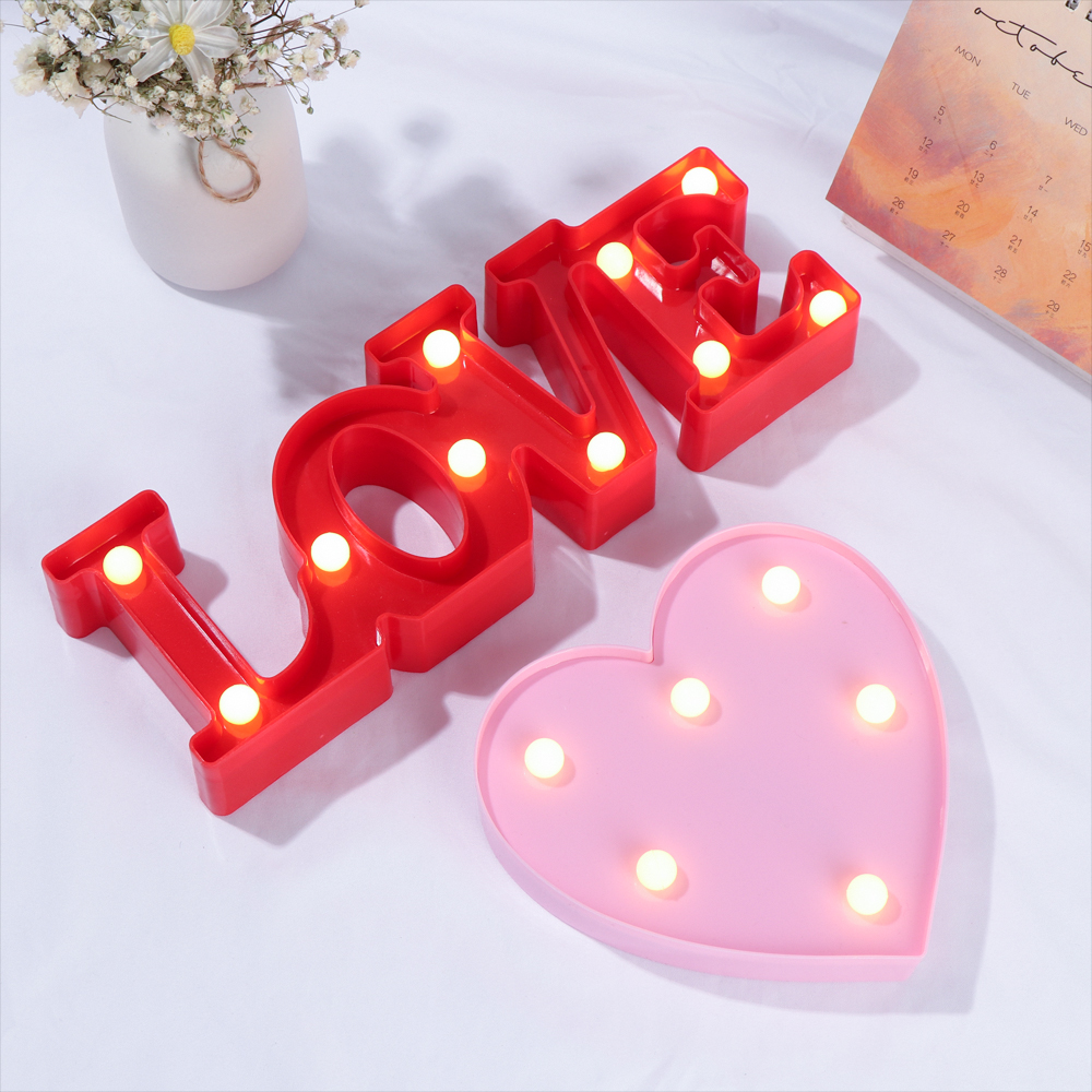 Đèn Led 3d Hình Trái Tim Mới Dùng Trang Trí Tiệc Cưới / Valentine Độc Đáo