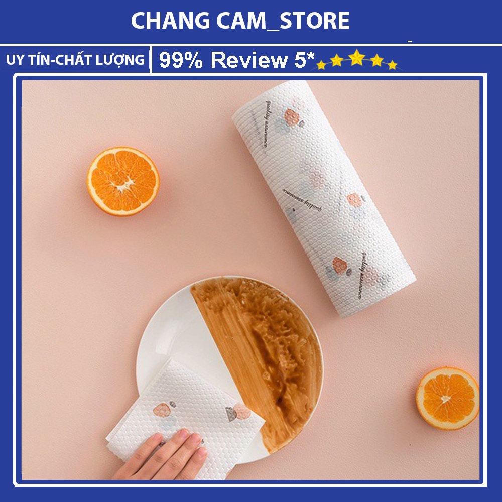 Cuộn Giấy Lau Đa Năng  nhà bếp,kháng khuẩn,2 mặt siêu thấm  có thể tái sử dụng được