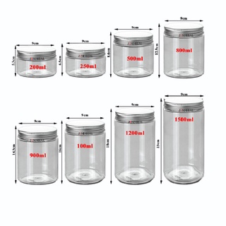 Hộp Nhựa, Hũ Nhựa Pet Nắp Nhôm Đựng Thực Phẩm, Đồ Khô, Ngũ Côc 50ml 100ml 200ml 250ml 350ml 500ml 800ml 900ml