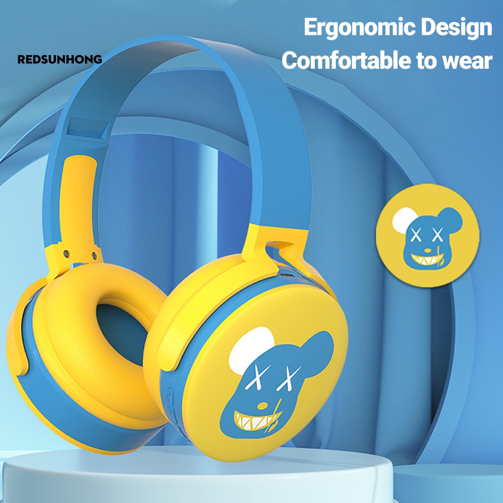 Tai Nghe Nhét Tai Bluetooth Không Dây Âm Thanh HiFi Chống Ồn Hình Gấu Dễ Thương Cho E-sport