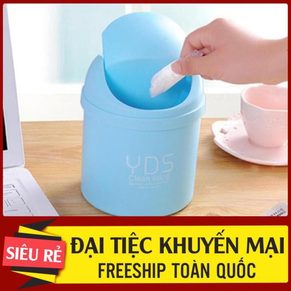 FREESHIP Thùng rác để bàn mini - Thùng đựng đồ để bàn tiện dụng tiện lợi giá si