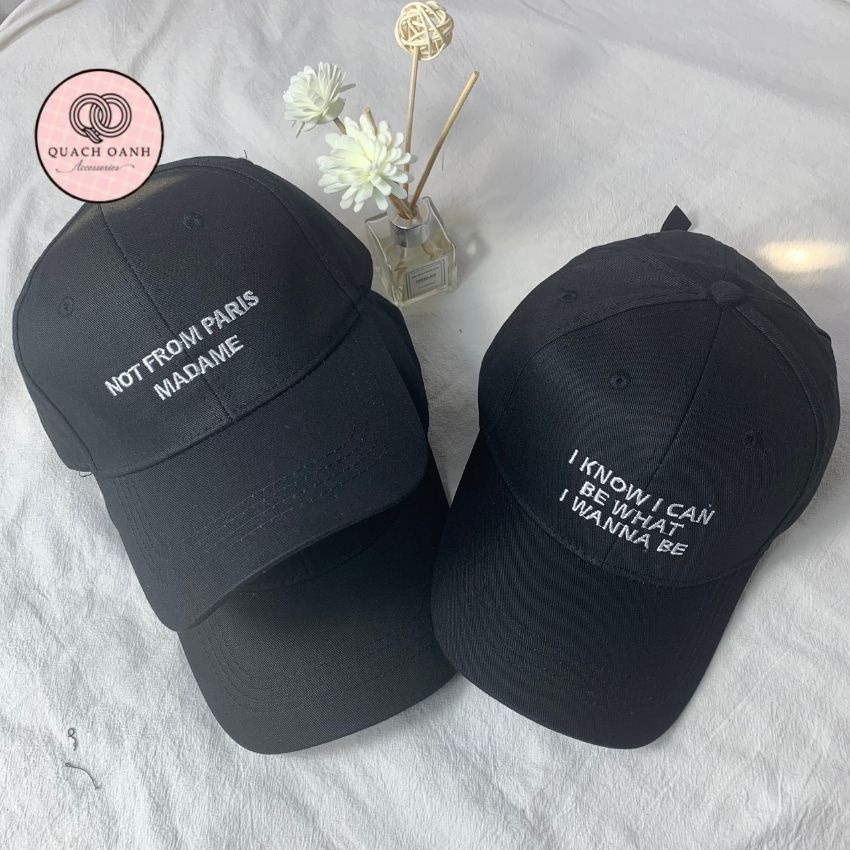 Mũ Lưỡi Trai Unisex Thêu Chữ Phong Cách Cá Tính - Phụ Kiện QO - MU103