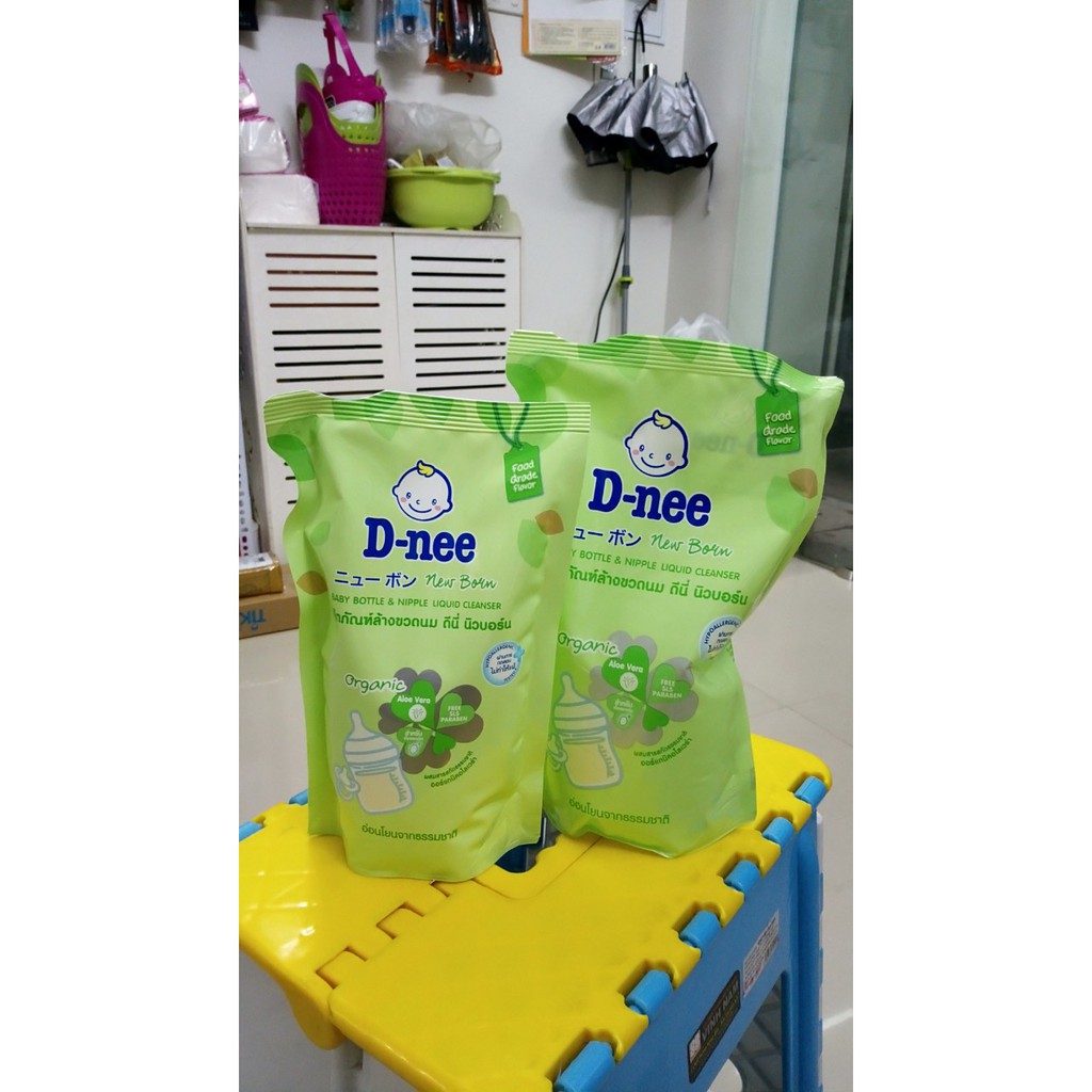 Nước rửa bình sữa Dnee túi mẫu mới Thái Lan
