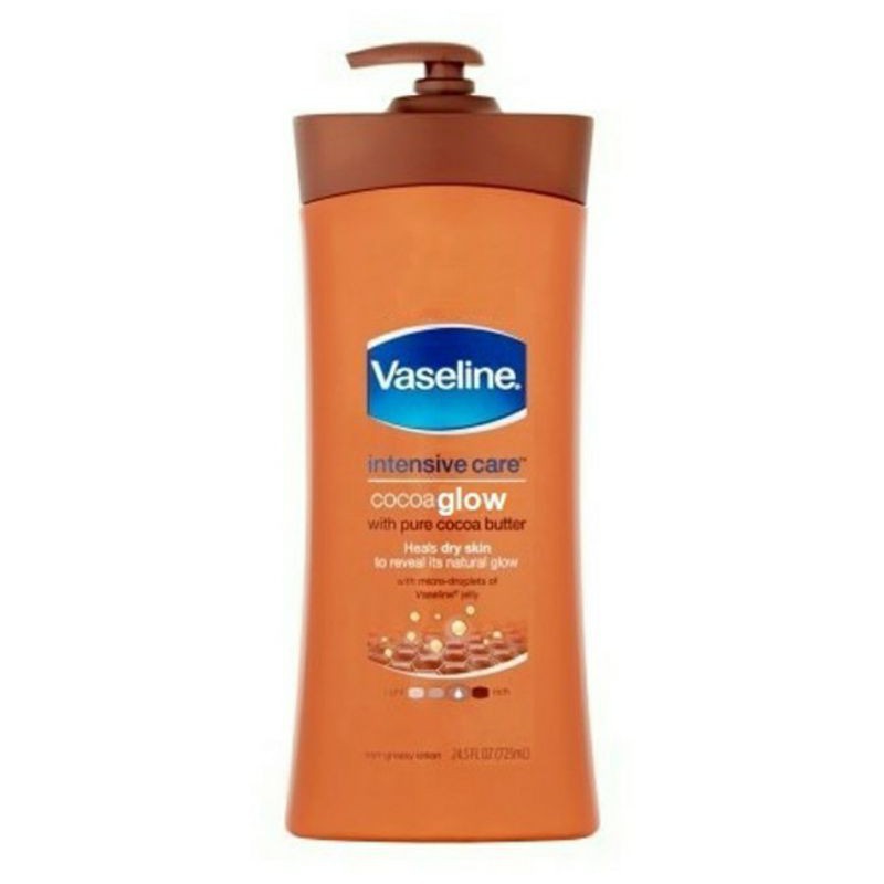 [💯 Chính Hãng- 725ml] Sữa dưỡng thể Vaseline Cocoa Glow Chuyên Cấp Ẩm Cho Da, Độ Ẩm Cực Cao