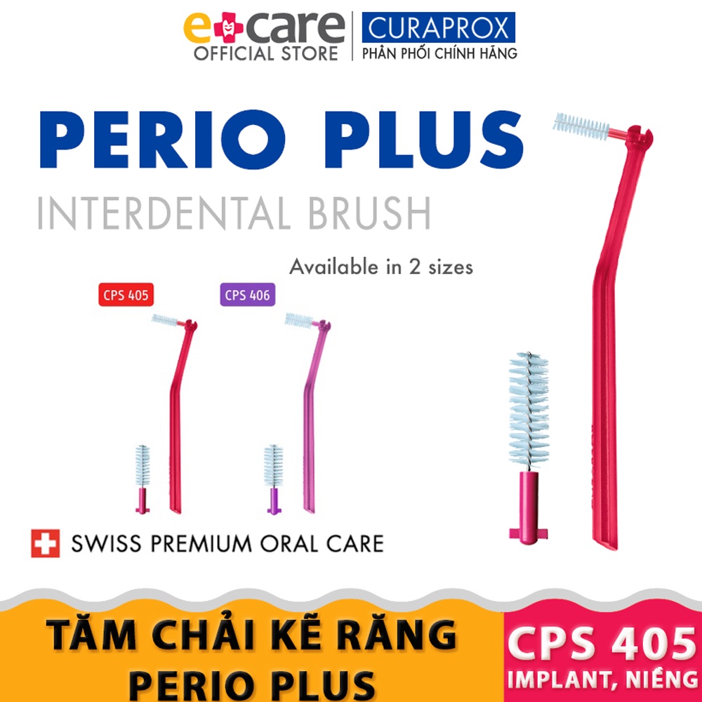 Tăm chải kẽ răng Curaprox Perio Plus dành cho răng răng niềng, implant (cây lẻ)