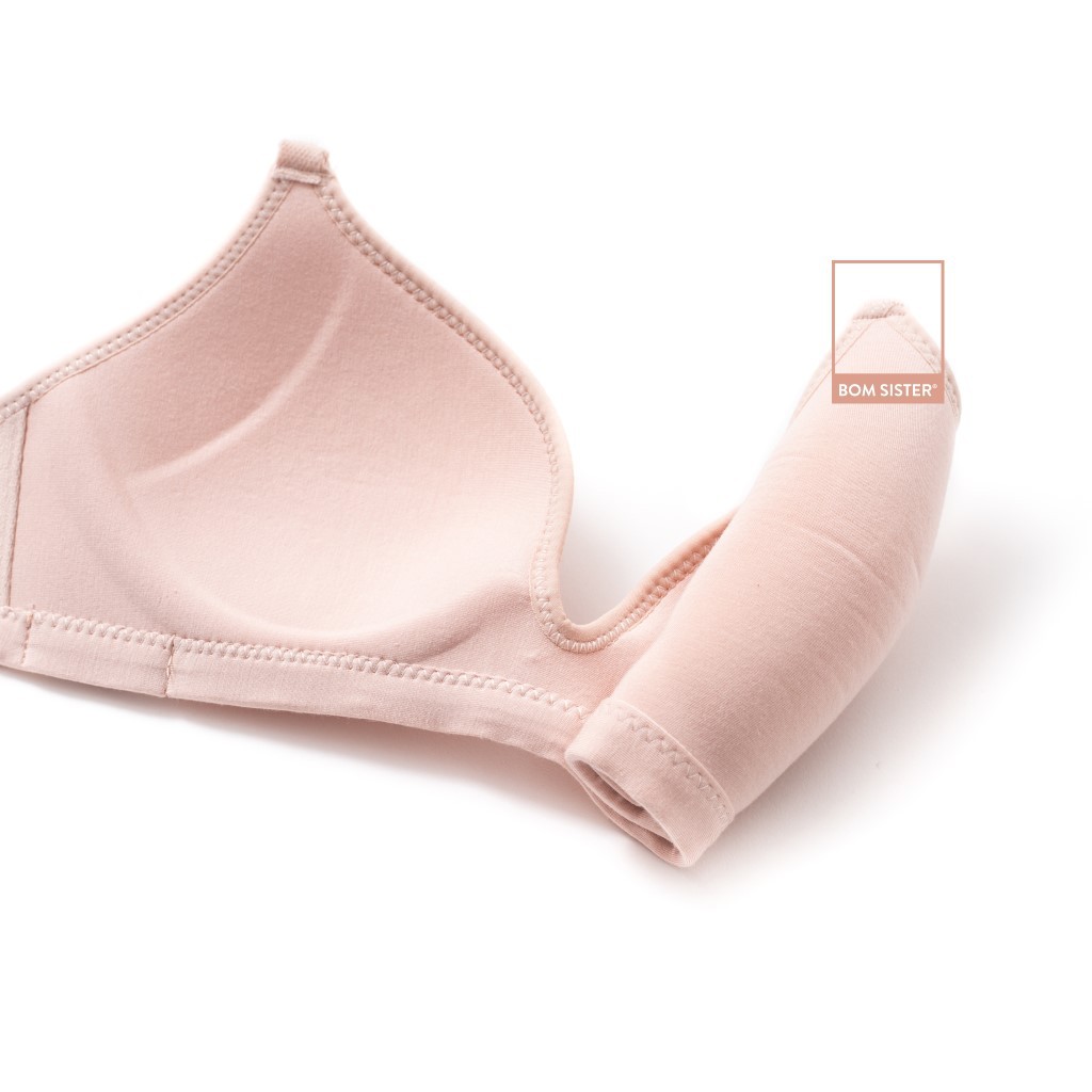 [Mã FARSBRBOM1 giảm 10% đơn 99K] Áo Lót Mút Mỏng Không Gọng Lưng Lưới Thoải Mái Màu Trơn BOM SISTER A9439 | BigBuy360 - bigbuy360.vn