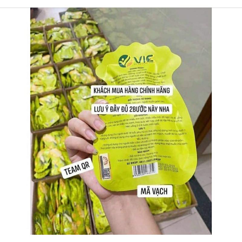 Kẹo dứa Vic Plus giảm mỡ hỗ trợ giảm cân nhanh an toàn - kiểm soát cân nặng - đẹp da