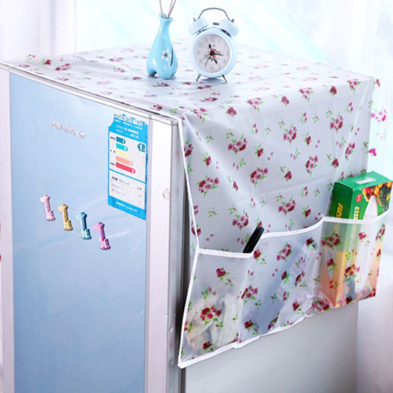 Tấm Phủ Tủ Lạnh Giữ Sạch,Bảo Vệ Nóc Tủ Lạnh,Tránh Bụi Bẩn,Chống Thấm Nước,Chất Liệu Nilon PEVA Bền Đẹp 130x50cm