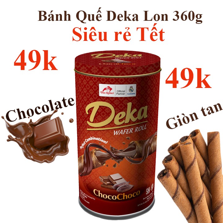 Bánh Quế Deka Lon Socola 360g Hộp 30 Thanh Nhập Khẩu Indonesia - date 2022