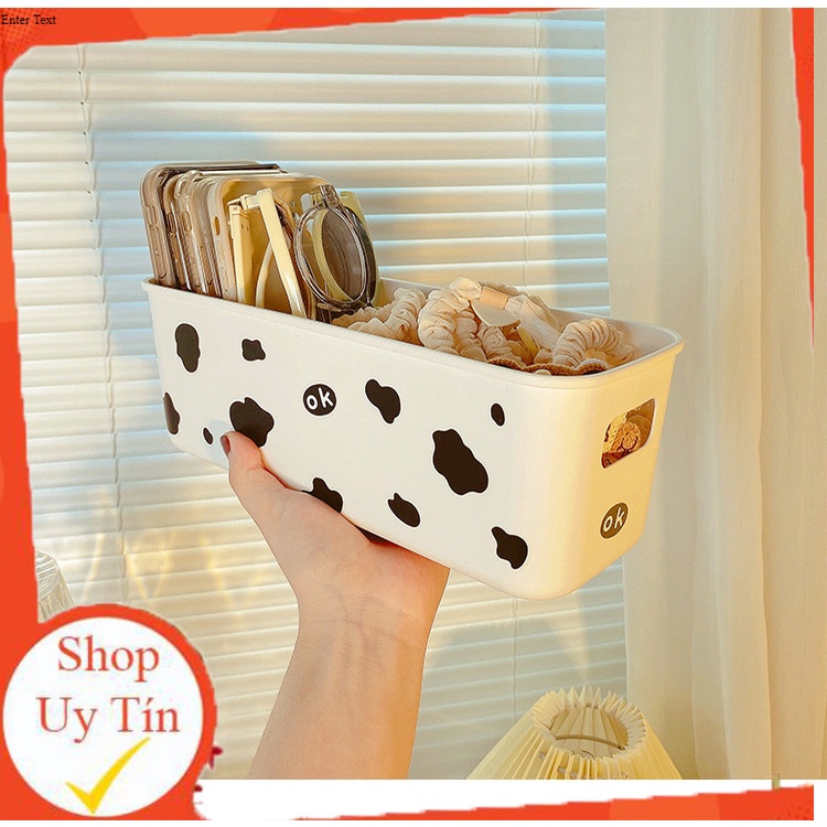 Rổ Chữ Nhật Dài Đựng Mỹ Phầm, Bút Viết Siêu Tiện Lợi
