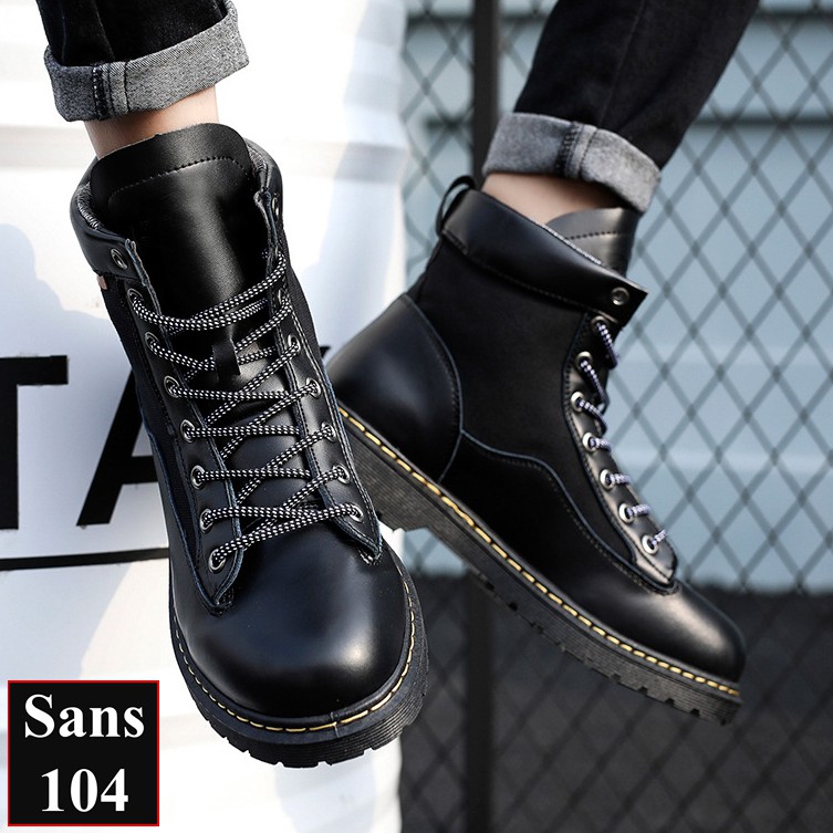 Giày Cao Cổ Nam Giày Boot Nam Sans104 Sans Shop | BigBuy360 - bigbuy360.vn