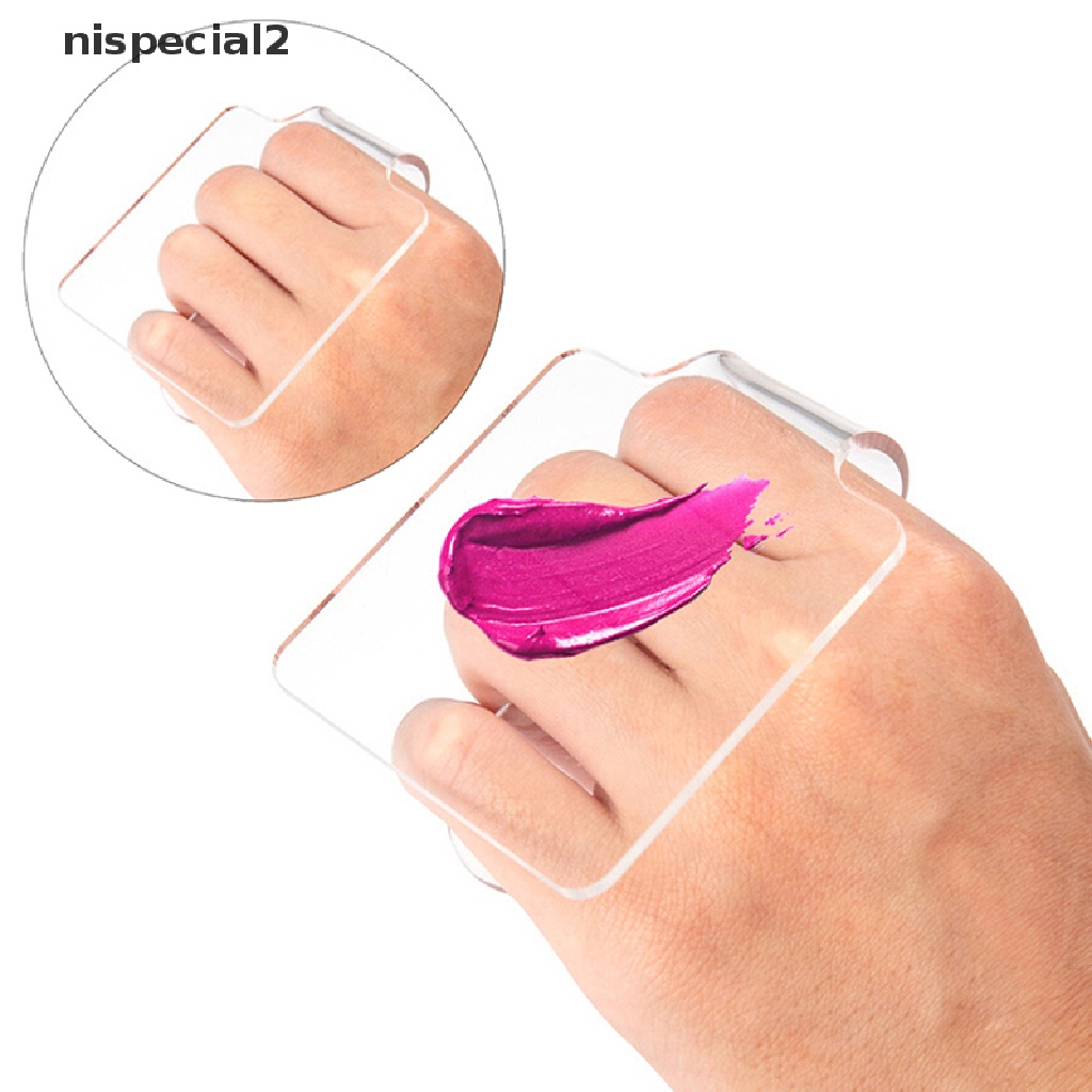 [nispecial2] Makeup Palette Acrylic Clear Nail Art Manicure Polish Mixing Painting Color Tool [new]