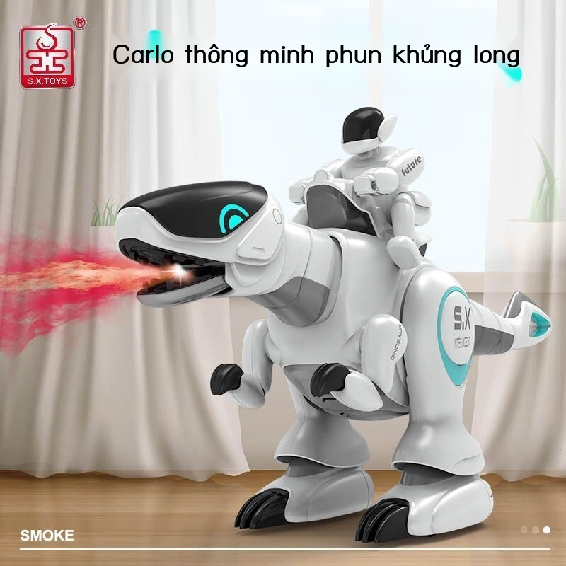 ZĐồ chơi Khủng Long Thông Minh Sẽ Bước Đi Khủng Long Lớn Rex Mô Phỏng Điện Động Vật Điều Khiển Từ Xa Robot Sạc Đồ Chơi T