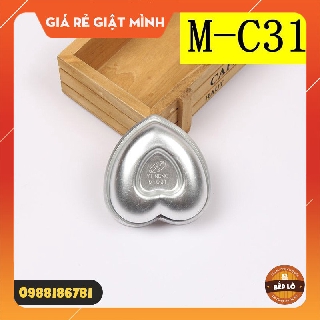 Khuôn trái tim làm thạch, flan, rau câu, pudding M-C31