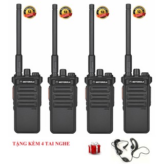 Bộ 4 Bộ đàm công suất lớn với đàm cầm tay 10W Motorola CP1688IS (Chuẩn công trường siêu bền, cự ly siêu xa)