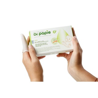 Gạc rơ lưỡi dr papie vệ sinh răng miệng cho bé hộp 30 gói - ảnh sản phẩm 2