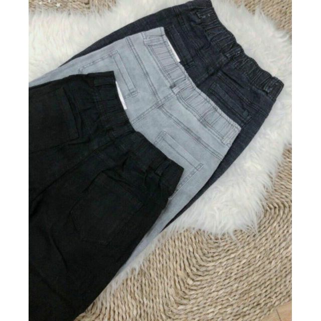 Lenkapas - Quần baggy jeans lỡ lưng cao- ảnh thật