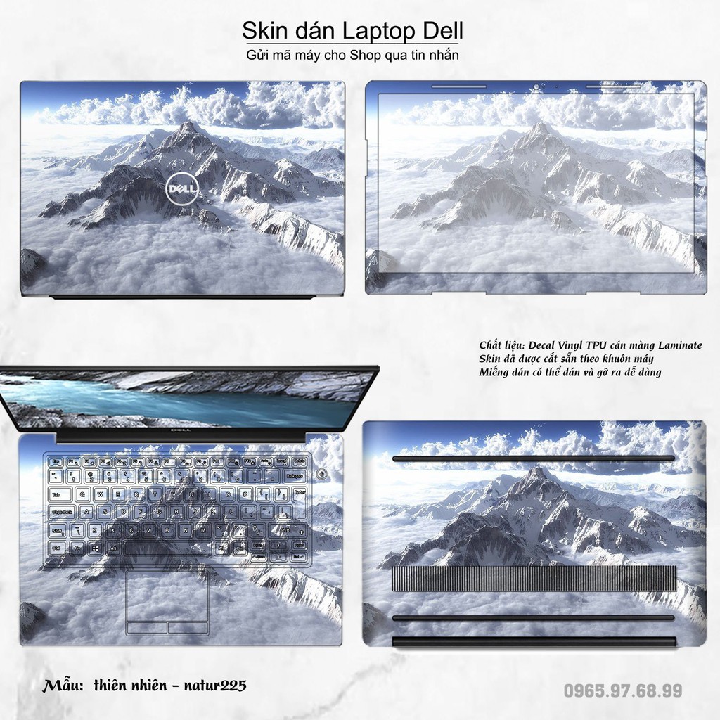 Skin dán Laptop Dell in hình thiên nhiên nhiều mẫu 9 (inbox mã máy cho Shop)