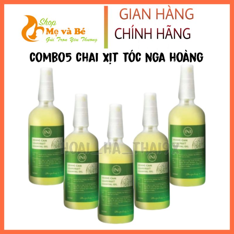 COMBO5 Tinh dầu bưởi Hoàng Cầm 100ml Tinh dầu bưởi Nga hoàng (Cam kết chuẩn hãng 100%)