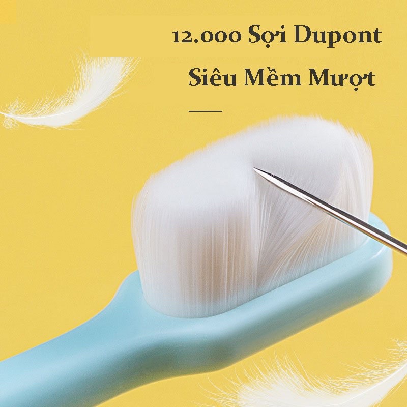 Bàn chải đánh răng lông siêu mịn mềm mại