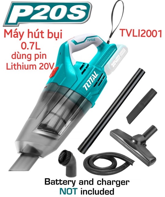 TVLI2001 Body Thân máy hút bụi cầm tay dùng pin 20v Total