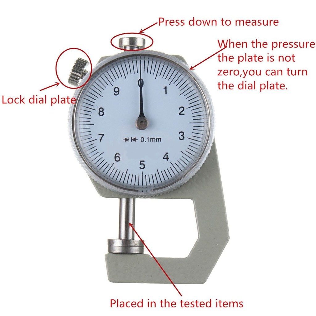 Thước đo độ dày đồ da 0-10mm chuyên dụng