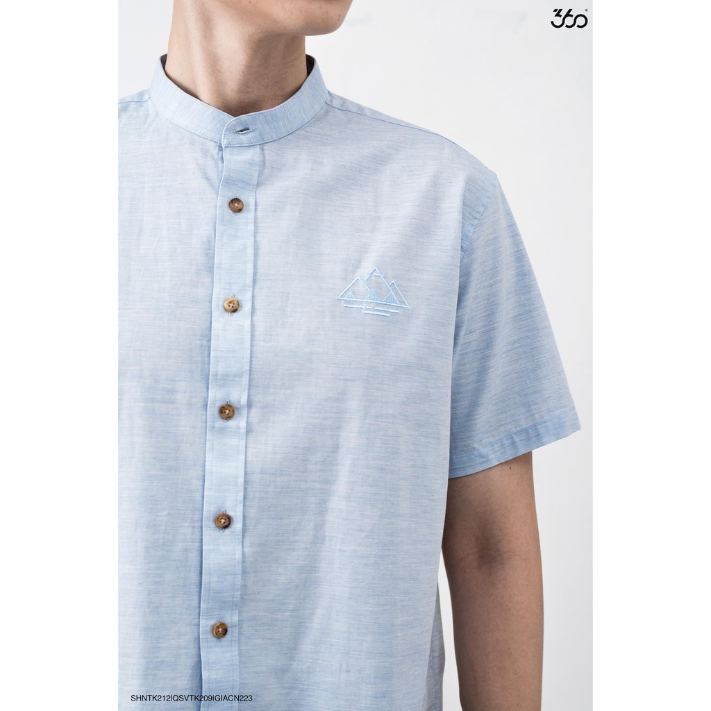 Áo sơ mi ngắn tay cổ tàu local brand 360 Boutique-SHNTK212 | BigBuy360 - bigbuy360.vn