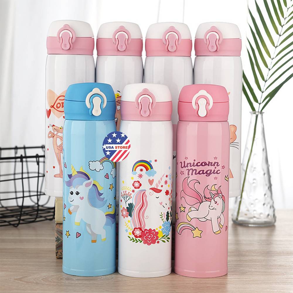 Bình Đựng Nước Giữ Nhiệt Nóng Lạnh Inox 304 Cao Cấp NẮP BẬT T15 - 500Ml (Con Vật) | BigBuy360 - bigbuy360.vn