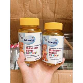 Kẹo gấu mivolis multivitamin 60 viên đức hương trái cây date 2023