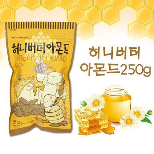 HẠNH NHÂN TẨM BƠ MẬT ONG HÀN QUỐC 250G