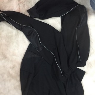 SET ÁO CROPTOP VÀ QUẦN JOGGER PHỐI LƯỚI
