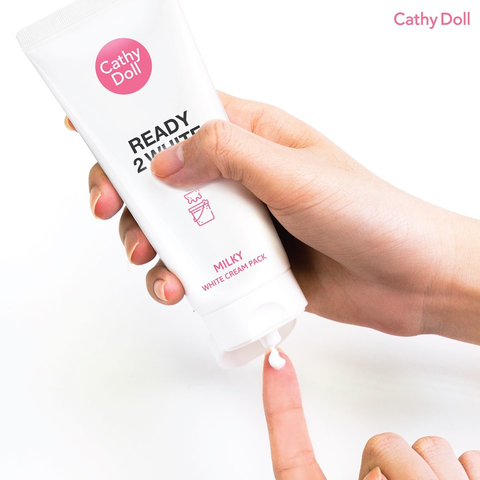 [ Auth Thái ] Mặt Nạ Ủ Trắng Da Cathy Doll Ready 2 White Milky White Cream Pack 100ml