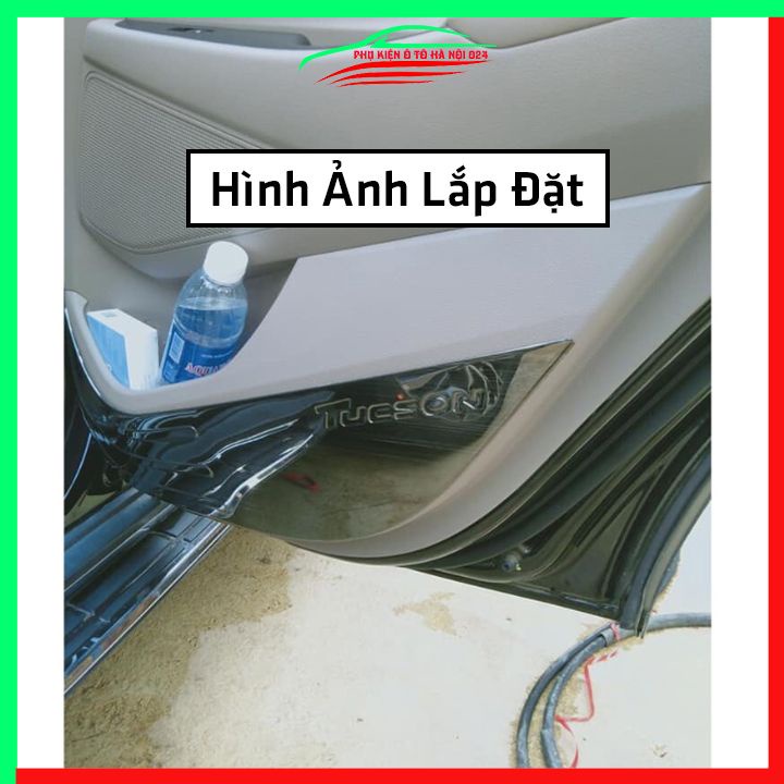 Bộ ốp tapli Tucson 2016-2021 vân Titan chống xước va đập khi mở cửa và làm đẹp xe