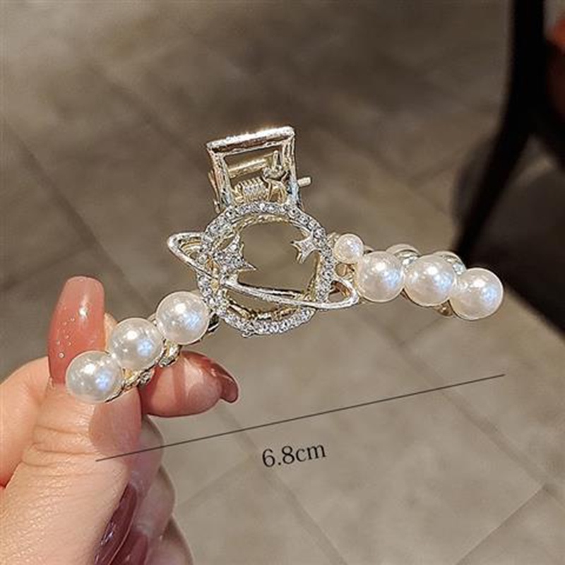 GETNOIVAS Kẹp tóc càng cua hình bướm cỡ lớn bằng kim loại phong cách Hàn Quốc độc đáo cho nữ