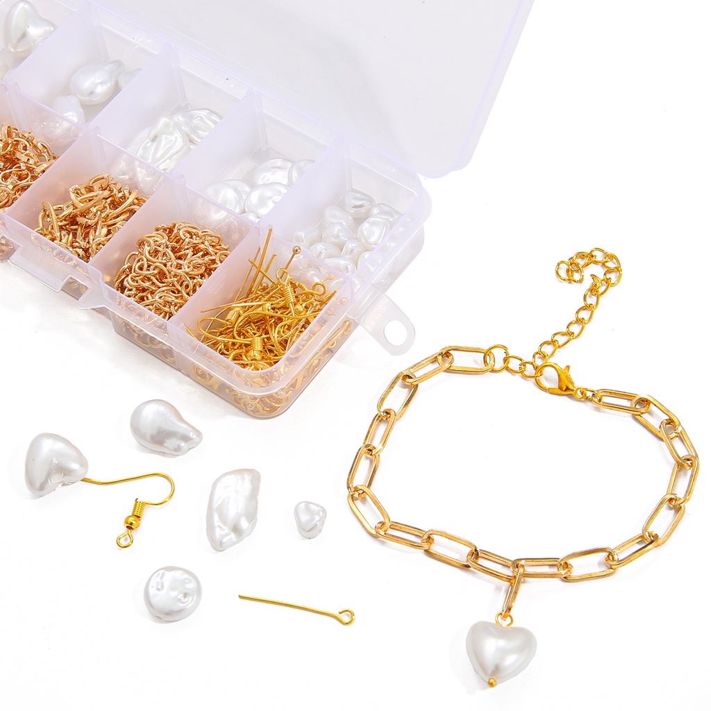 Set phụ kiện hạt xỏ Beadia từ ABS kích thước và kiểu dáng tùy chọn dùng làm trang sức DIY