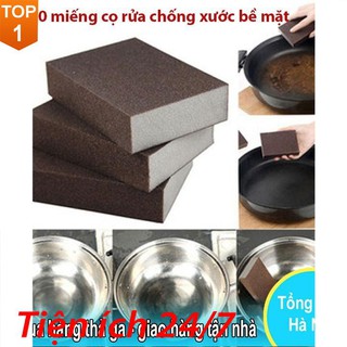 SỈ LÔ 20 Miếng Rửa Bát Cọ Nồi Xanh Và 10 Miếng Rửa Bát Cọ Nâu [Hàng Top 1]