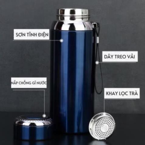 Bình Giữ Nhiệt INOX SUS 316 kiểu dáng thể thao, giữ nóng lạnh tốt, Có Tấm Lọc, Giữ Nhiệt Lên Đến 24 Tiếng !