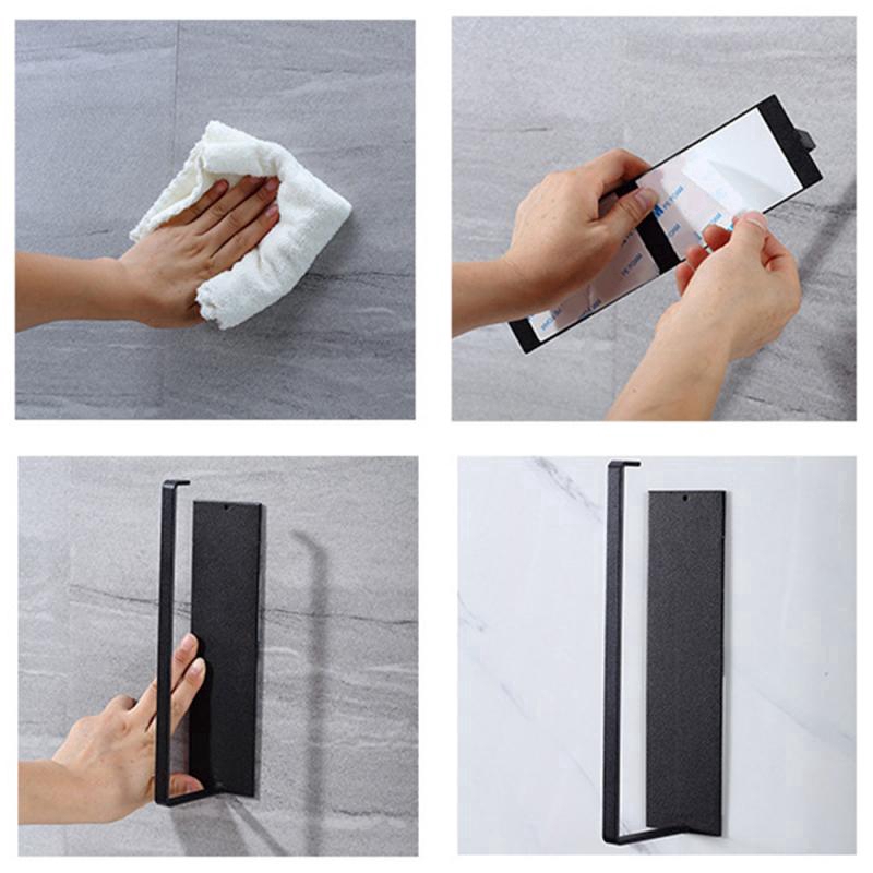 Self-adhesive Paper Holder / Multifunction Kitchen Towel Holder / Wall Mount Towel Roll Holder / No Drilling Bathroom Paper Dispenser