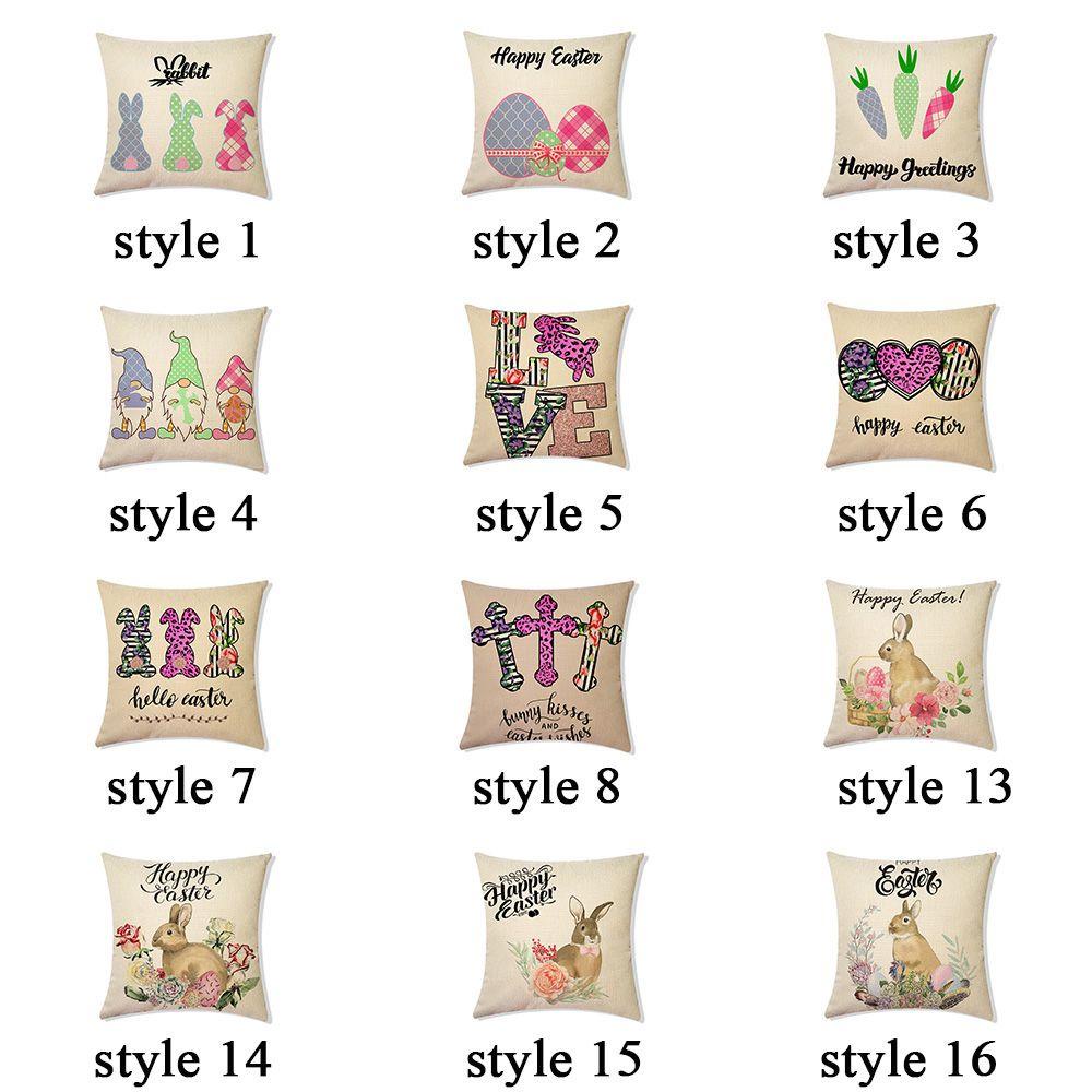 Vỏ Gối Sofa Trang Trí Họa Tiết Phục Sinh 45x45cm