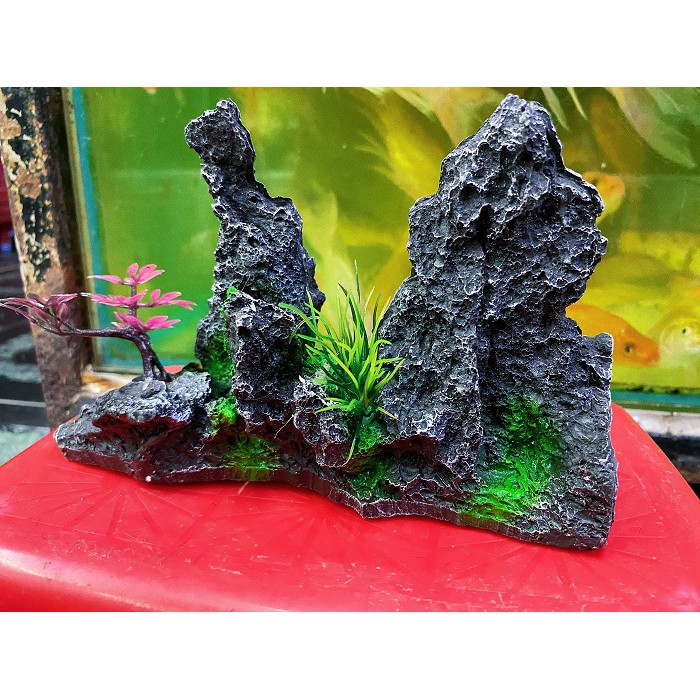 TIỂU CẢNH TRANG TRÍ HỒ CÁ NON BỘ 19X5X13CM