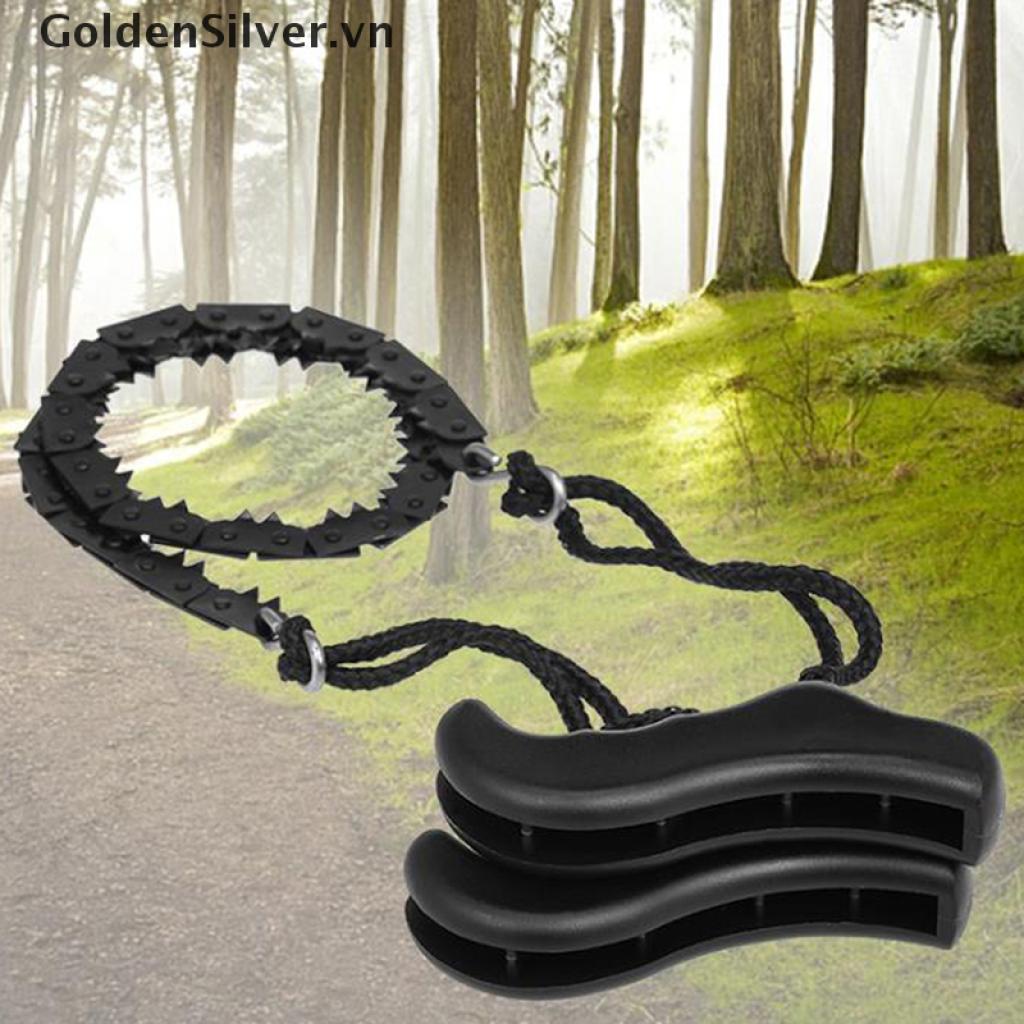 Cưa xích sinh tồn cầm tay bằng thép có thể gập lại tiện lợi