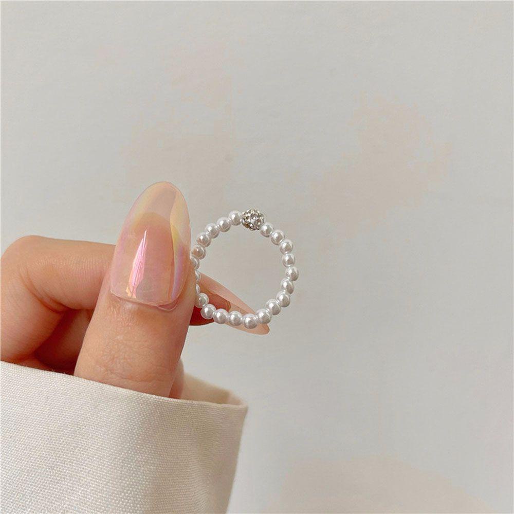 FORBETTER (MớI) Nhẫn Handmade ĐíNh HạT NgọC Trai Giả Xinh X