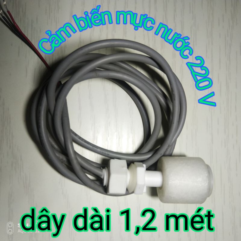 Cảm biến mực nước 220v, dây điện dài 1,2 mét, báo tắt khi cạn nước dùng cho các quạt mát hơi nước