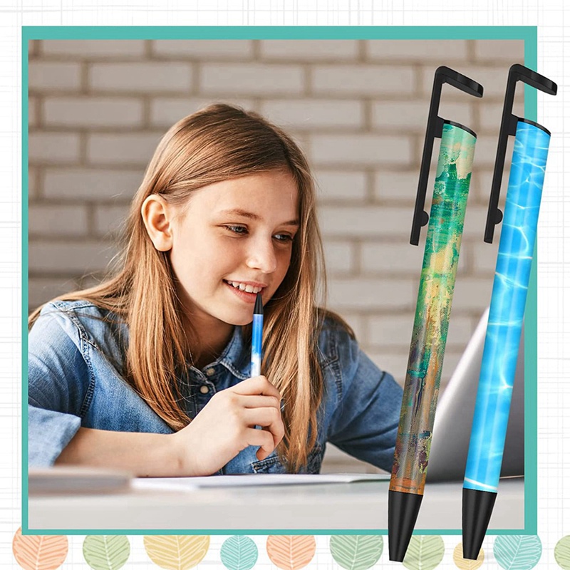 Set 16 Bút Bi Truyền Nhiệt 5.5X0.4 Inch Kèm 20 Vỏ Đựng DIY Đa Ứng Dụng